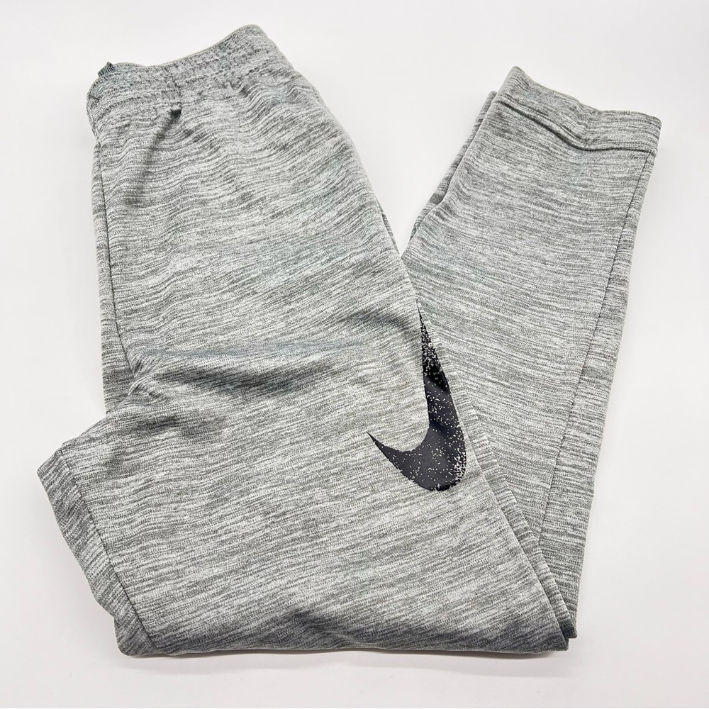 Nike Youth Unisex Therma Elite Basketball Sweatpants-Heather Gray Size XL